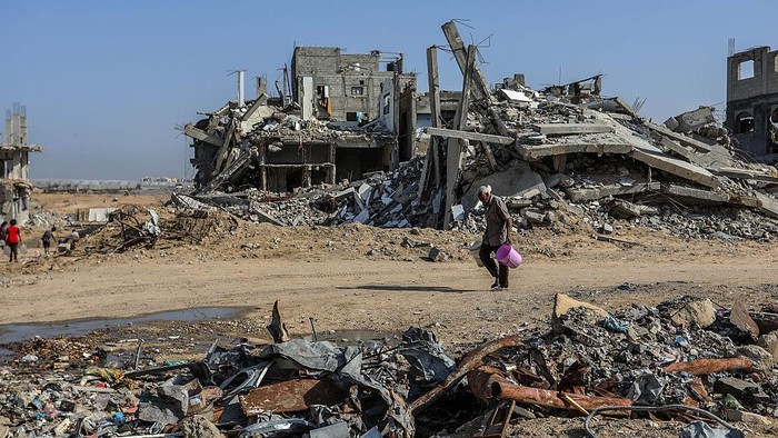 serangan udara israel di gaza saat gencatan senjata