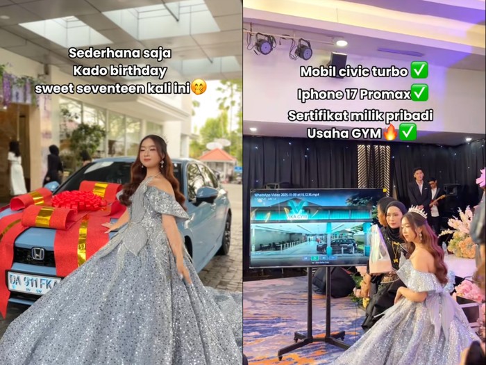 Pesta ulang tahun ke-17 di Kalimantan dengan kado mewah