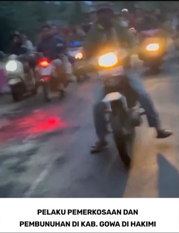 Viral pria di Gowa diseret rombongan pemotor diduga pelaku pemerkosaan