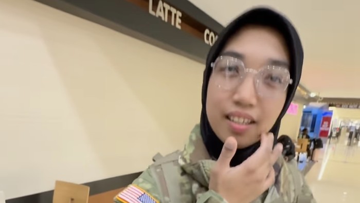 Kezia Syifa viral setelah bergabung dengan tentara Amerika Serikat