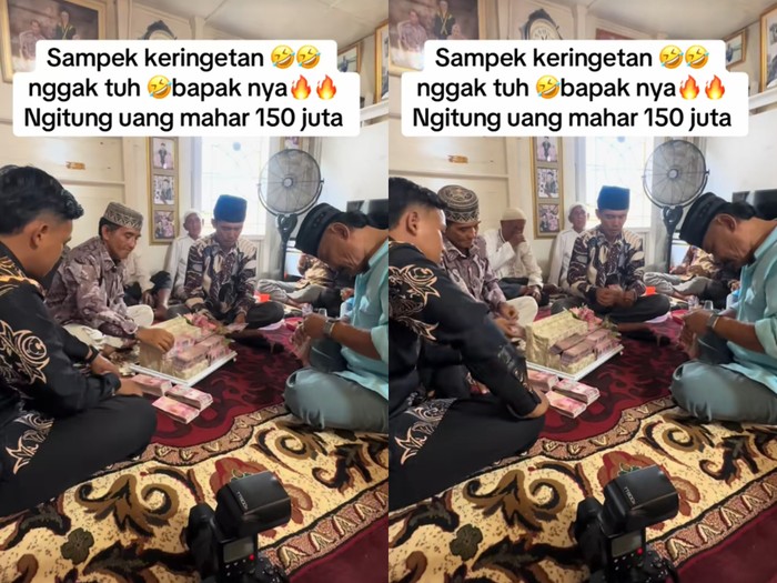lamaran viral dengan mahar rp 150 juta dihitung satu satu