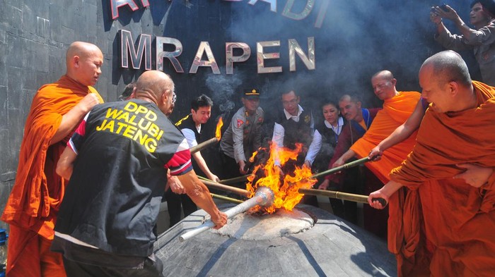 Kondisi terbaru Api Abadi Mrapen Grobogan yang viral disebut mati